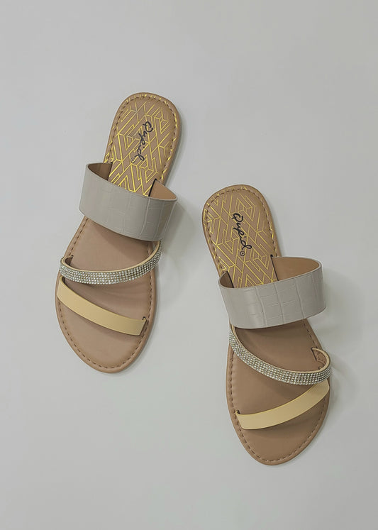 Grey Athena Sandals